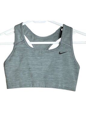 Nike Gray Dri-fit Sports Bra Activewear Fitness Sportswear Gym Train Girls Wm XS